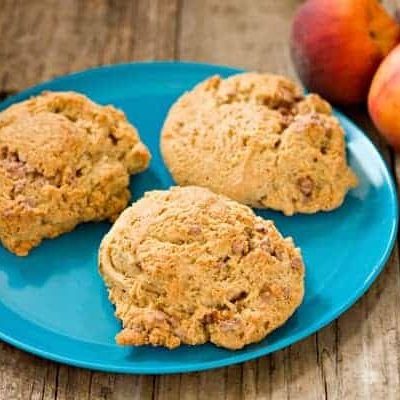 Peach Ginger Oat Healthy Scones | Royal Lee Organics